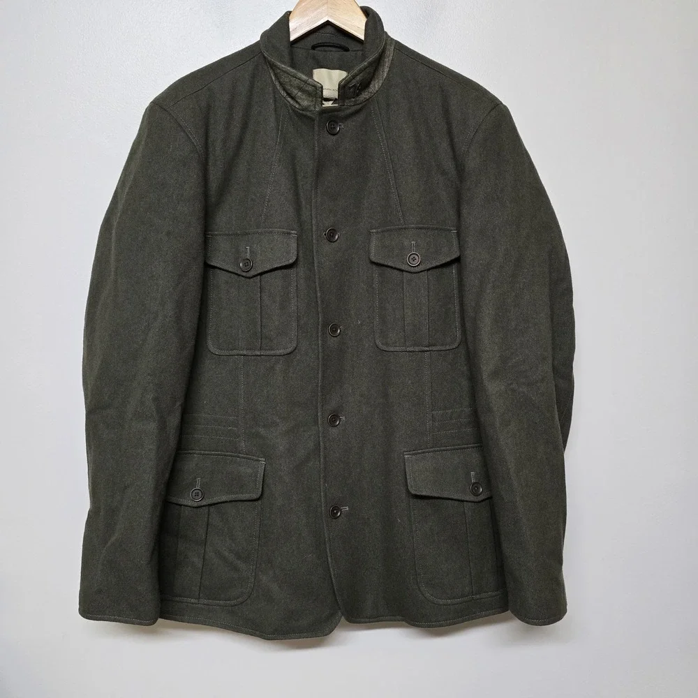 Banana Republic Heritage 78 Capsule Collection‎ Wool Blend Safari Coat XL Rare